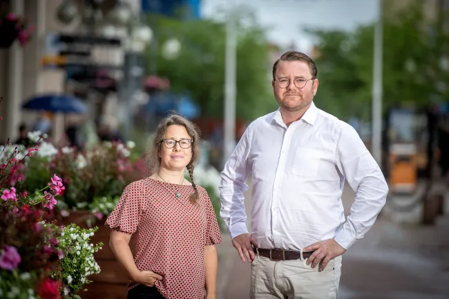 Partiledarintervju med Erica Scott och Alfons Röblom (HI)