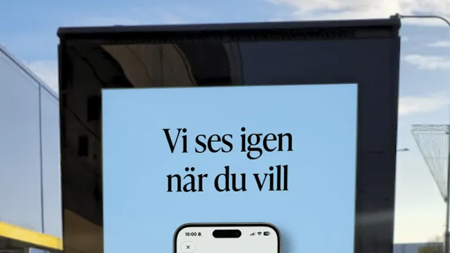Digital utomhusskärm Ålandstidningen